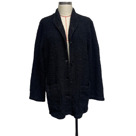 Vintage Democracy Womens Size L Curly Knit Button Front Cardigan Sweater - Picture 2 of 5